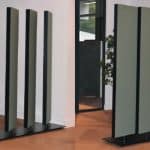 Akoestische lamellen roomdivider flexibel afscheiding