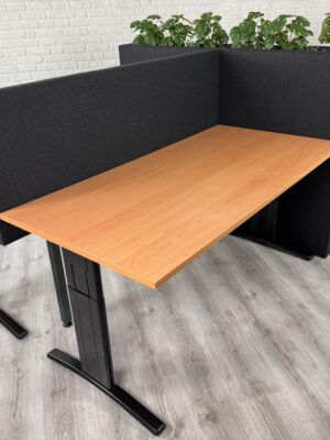 Akoestische Planten divider met bureauscherm